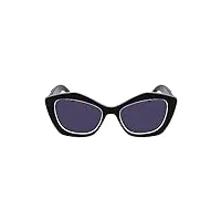 karl lagerfeld kl6127s sunglasses, 006 black/white, taille unique unisex