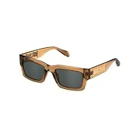 just cavalli sunglasses sjc039 shiny transp.beige 54/21/145 unisexe adulte lunettes de soleil, transp brillant-beige, mixte