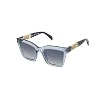 tous sunglasses stob91 light blue 52/22/140 femme lunettes de soleil, transp. bleu clair