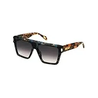 just cavalli sunglasses sjc032 brown 57/15/145 unisexe adulte lunettes de soleil, marron/blu havana, mixte
