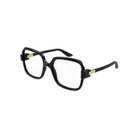 gucci gg1433o 001 55 lunettes de vue pour femme, noir , 55 eu