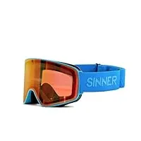 sinner snowghost-matte sky blue-double sintrast-trans+ cat.s1-s3 lunettes de soleil, adultes, unisexe, multicolore (multicolore), taille unique