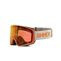 sinner snowghost-matte orange-double sintrast-trans+ cat.s1-s3 lunettes de soleil, adultes, unisexe, multicolore (multicolore), taille unique