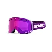 sinner olympia + matte light purple-double pink sintrast vent-cat. s2 lunettes de soleil, adultes, unisexe, multicolore (multicolore), taille unique