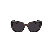 karl lagerfeld kl6143s sunglasses, 020 grey, 6 1/2 unisex