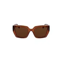karl lagerfeld kl6143s sunglasses, light brown, 6 1/2 women's