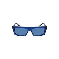 karl lagerfeld klj6147s sunglasses, 432 electric blue, 56 unisex