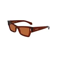 salvatore ferragamo sf2006s lunettes de soleil, 232 marron transparent, 53 cm mixte
