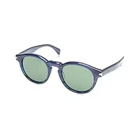 lanvin lnv610s lunettes de soleil, bleu rayé (400), 52 mixte