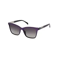 tous stoc20 lunettes de soleil, violet (shiny pearly violet), 56 femme