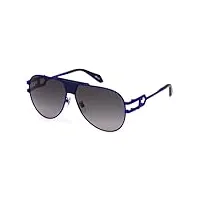 just cavalli sjc095 lunettes de soleil, bleu (s.full blue), 62 mixte