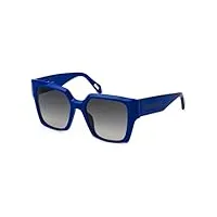 just cavalli sjc091v lunettes de soleil, bleu (shiny full blue), 53 femme