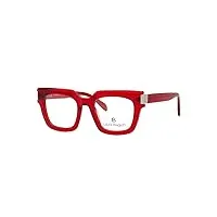 laura biagiotti montures de vue, lbv06, lunettes de vue, forme carrée, rouge
