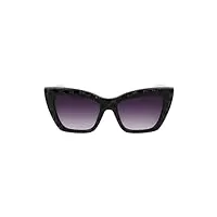 karl lagerfeld kl6158s lunettes de soleil, black/white, taille unique femme