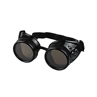 hhozsafety lunettes pour femmes style vintage steampunk lunettes de soleil lunettes de soudage lunettes gothiques (c1 noir taille unique)