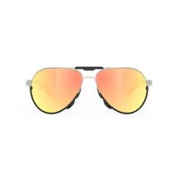 rudy project skytrail sunglasses doré multilaser orange