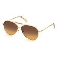 swarovski sk0308 sunglasses doré 60 homme