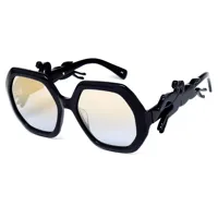 longchamp lo623sh-001 sunglasses noir  homme