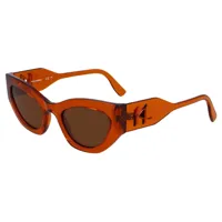 karl lagerfeld kl6122s sunglasses marron medium brown 7/cat3 homme