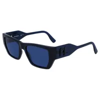 karl lagerfeld kl6123s sunglasses bleu dark blue 3/cat3 homme