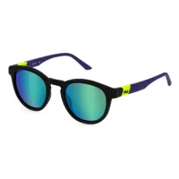 fila sfi521 polarized sunglasses noir smoke multilayer green / cat3 homme