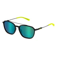 fila sfi524 polarized sunglasses noir smoke multilayer green / cat3 homme