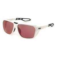 fila sfi722 sunglasses blanc brown/multilayer orange / cat2 homme