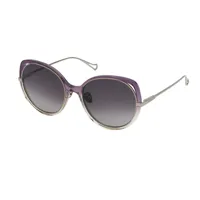 nina ricci snr362 sunglasses violet red gradient / cat2 homme