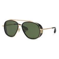 roberto cavalli src008m sunglasses doré green / cat3 homme