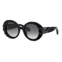 roberto cavalli src010v sunglasses noir smoke gradient / cat3 homme