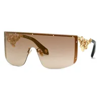 roberto cavalli src015m sunglasses doré brown gradient/mirror bronze / cat2 homme