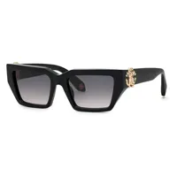 roberto cavalli src016m sunglasses noir smoke gradient / cat3 homme
