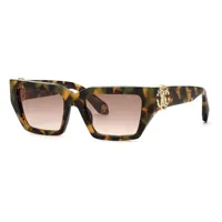 roberto cavalli src016m sunglasses marron brown gradient brown / cat2 homme