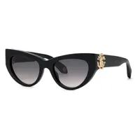 roberto cavalli src017m sunglasses noir smoke gradient / cat3 homme