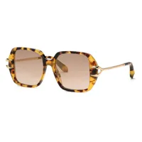 roberto cavalli src030 sunglasses doré brown gradient/mirror bronze / cat2 homme
