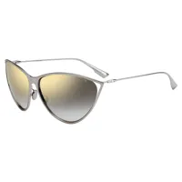 dior newmotard-010 sunglasses argenté gray shaded gold mirror homme