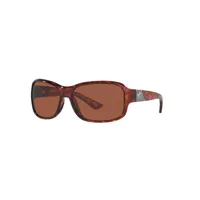 costa inlet polarized sunglasses marron copper silver mirror 580g/cat2 homme