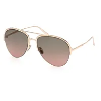 tods to0312 sunglasses doré  homme