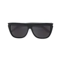 saint laurent eyewear lunettes de soleil à monture wayfarer - noir