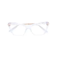dolce & gabbana eyewear lunettes de vue à monture papillon - tons neutres