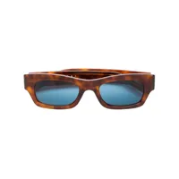 marni eyewear lunettes de soleil à monture rectangulaire - marron
