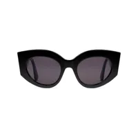 gucci eyewear lunettes de soleil oversize - noir