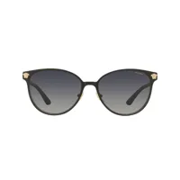 versace eyewear medusa logo round sunglasses - noir