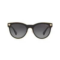 versace eyewear lunettes de soleil à monture ronde phantos - noir