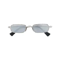 kuboraum lunettes de soleil à monture rectangulaire - argent