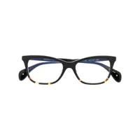 paradis collection lunettes de vue à monture rectangulaire - noir