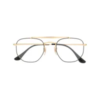 ray-ban lunettes de vue à monture géométrique - or