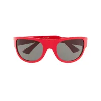 retrosuperfuture lunettes de soleil oversize - rouge