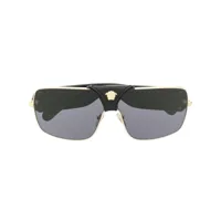 versace eyewear lunettes de soleil à monture carrée - noir