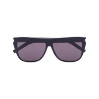 saint laurent eyewear black d frame sunglasses - noir